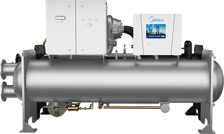 Midea Horizontally Back-to-Back Centrifugal Compressor 300rt 1055kw Inverter Direct-Drive Centrifugal Chiller Air