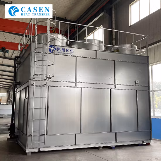 Certificat CTI Casen marque Air évaporatif courant croisé/contre-débit Type de circuit fermé prix de la tour de refroidissement par eau en acier